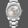 Super Clone Women's Rolex Datejust 36-m126284rbr 0022, Stainless Steel, Silver Roman Dial, Oyster, Silver Dial