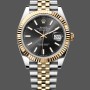 Super Clone Women's Rolex Day Date 36-m128396TBR 0009, Platinum, Pink Opal, Diamond‑Set Roman Dial, Diamond Bezel, Pink