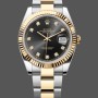 Super Clone Men's Rolex Day Date-M228206 0025, President, Blue Arabic Dial, Men’s Ice Blue