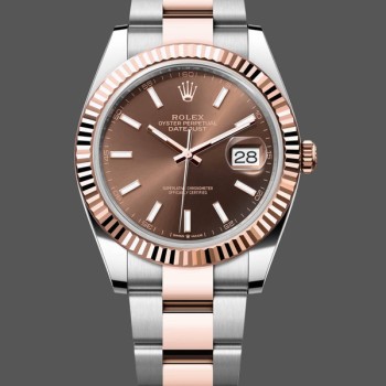 Super Clone Unisex's Rolex Day Date-M128235 0050, Rose Gold, Slate Diamond Dial, President Bracelet, Grey