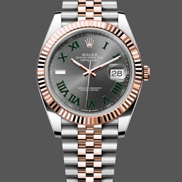 Super Clone Men's Rolex Datejust 41-M126333 0001, Oystersteel, Silver Dial, Men’s Silver