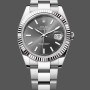 Super Clone Men's Rolex Datejust 41-m126331 0016, Everose Gold, Oystersteel, Grey Dial Grey Dial