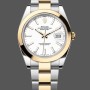 Super Clone Men's Rolex Datejust 41-m126303, Two-Tone, White Dial, Men’s White Dial