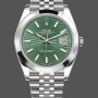 Super Clone Men's Rolex Datejust 41 Mint Green Dial Stainless Steel 126300 Men's Green Dial