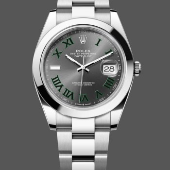 Super Clone Men's Rolex Datejust 41-M126300 0013, Oyster Stainless Steel, Slate Dial, Men’s Grey Dial