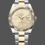 Super Clone Women's Rolex Datejust 31-m278381RBR 0032, Rose Gold, Silver Floral Motif Diamond Dial, Diamond Bezel, Silver