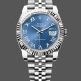 Super Clone Men's Rolex Day Date 40-M228236 0003, Platinum, Black Dial, Men’s Black