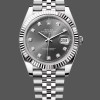 Super Clone Men's Rolex Datejust 41-m126334 0006, Rhodium Diamond Dial, Fluted Bezel, Men’s Grey Dial