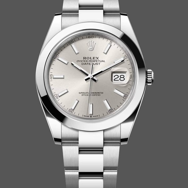 Super Clone Men's Rolex Datejust 41-126300 0003, Silver Dial, Men’s Silver Dial
