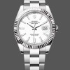 Super Clone Men's Rolex Datejust 41-M126334, Stainless Steel & White Gold, White Dial, Men’s White Dial