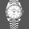 Super Clone Men's Rolex Datejust 41-M126334 0010, Steel & White Gold, White Dial, Jubilee Bracelet, Men’s White Dial