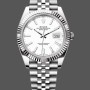 Super Clone Men's Rolex Datejust 41-M126334 0010, Steel & White Gold, White Dial, Jubilee Bracelet, Men’s White Dial