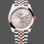Super Clone Unisex's Rolex Datejust 41mm Men's-126301 0010-Rose Gold-Sundust Index Dial Sundust