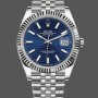 Super Clone Men's Rolex Datejust 41-126334, Pre‑owned, Blue Motif Dial, Jubilee Bracelet, Blue Dial