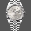 Super Clone Men's Rolex Datejust 41-126334 0004, Stainless Steel, Silver Index Dial, Jubilee, Men’s Silver Dial