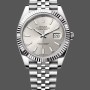 Super Clone Men's Rolex Datejust 41-126334 0004, Stainless Steel, Silver Index Dial, Jubilee, Men’s Silver Dial