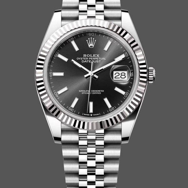 Super Clone Men's Rolex Datejust 41-126333 0017, Steel & Yellow Gold, White MOP Diamond Dial, Oyster MOP