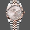 Super Clone Men's Rolex Datejust 41-126331 0010, Two‑Tone, Rose Gold, Jubilee Band, Sundust Index Dial Sundust Dial