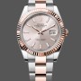 Super Clone Men's Rolex Datejust 41-126331 0009, Two‑Tone, Rose Gold, Sundust Index Dial Sundust Dial