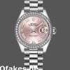 Super Clone Women's Rolex Datejust 28mm Women's-279136RBR-Diamond Bezel-Pink Dial-Roman Numerals Hour Markers Pink