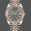 Super Clone Men's Rolex Datejust-m126331 0020, Grey Fluted Motif Dial, Men’s Grey Dial