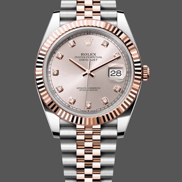 Super Clone Men's Rolex Datejust-m126331 0008, 41mm, Sundust Diamond Jubilee, Sundust Diamond Dial