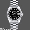 Super Clone Women's Rolex Datejust-m178274, 31mm, Black Diamond Dial, Fluted Bezel, Lady Black