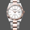 Super Clone Men's Rolex Datejust-m126231 0018, Stainless Steel & Rose Gold, White Index, Oyster White Dial