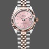 Super Clone Women's Rolex Lady Datejust 31-279171 0023, Two-Tone, Fluted, Rose Jubilee, Women’s Pink Dial