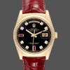 Super Clone Unisex's Rolex Day Date 36-m128348RBR 0026, Yellow Gold, Champagne Dial, Diamond Bezel, Champagne