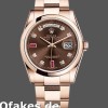 Super Clone Unisex's Rolex Day-Date 36mm Unisex-118205-Chocolate Brown Dial Brown