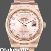 Super Clone Unisex's Rolex Day-Date 36mm Unisex-118205-Pink Diamond Dial Pink