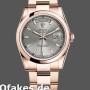 Super Clone Unisex's Rolex Day-Date 36mm Unisex-118205-Rose Gold-Grey Dial Grey