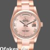 Super Clone Unisex's Rolex Day-Date 36mm Unisex-118205-Rose Gold-Pink Dial Pink