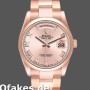 Super Clone Unisex's Rolex Day-Date 36mm Unisex-118205-Rose Gold-Pink Dial Pink