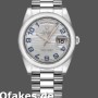Super Clone Unisex's Rolex Day-Date 36mm Unisex-118206-Wave Pattern-Ice Blue Dial-Arabic Numerals Ice Blue