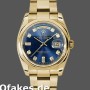 Super Clone Unisex's Rolex Day-Date 36mm Unisex-118208-Blue Diamond Dial Blue