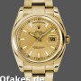 Super Clone Unisex's Rolex Day-Date 36mm Unisex-118208-Champagne Dial Champagne