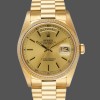 Super Clone Unisex's Rolex Day-Date 36mm Unisex-118208-Champagne Dial-Gold Indexes-Yellow Gold Champagne