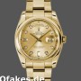 Super Clone Unisex's Rolex Day-Date 36mm Unisex-118208-Champagne Diamond Dial Champagne