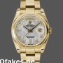 Super Clone Unisex's Rolex Day-Date 36mm Unisex-118208-Meteorite Grey-Diamond Dial Grey