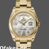 Super Clone Unisex's Rolex Day-Date 36mm Unisex-118208-Mother of Pearl-Diamond Dial MOP