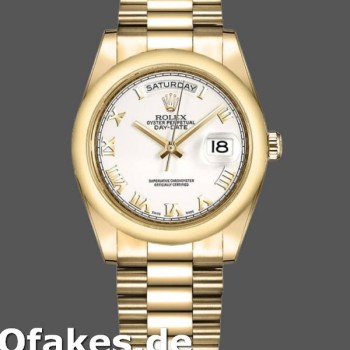 Super Clone Unisex's Rolex Day-Date 36mm Unisex-118208-Mother of Pearl-Roman Numeral Dial MOP
