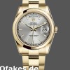 Super Clone Unisex's Rolex Day-Date 36mm Unisex-118208-Silver Dial-Yellow Gold Silver