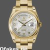 Super Clone Unisex's Rolex Day-Date 36mm Unisex-118208-Silver Diamond Jubilee Dial Silver