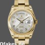 Super Clone Unisex's Rolex Day-Date 36mm Unisex-118208-Silver Diamond Jubilee Dial Silver