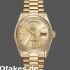 Super Clone Unisex's Rolex Day-Date 36mm Unisex-118208-Yellow Gold-Champagne Diamond Dial Champagne