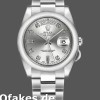 Super Clone Unisex's Rolex Day-Date 36mm Unisex-118209-Silver Diamond Dial-Automatic Silver