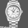 Super Clone Unisex's Rolex Day-Date 36mm Unisex-118209-White Gold-Oyster Bracelet-White Dial White<br />