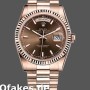 Super Clone Unisex's Rolex Day-Date 36mm Unisex-118235-Everose Gold-Chocolate Dial Chocolate